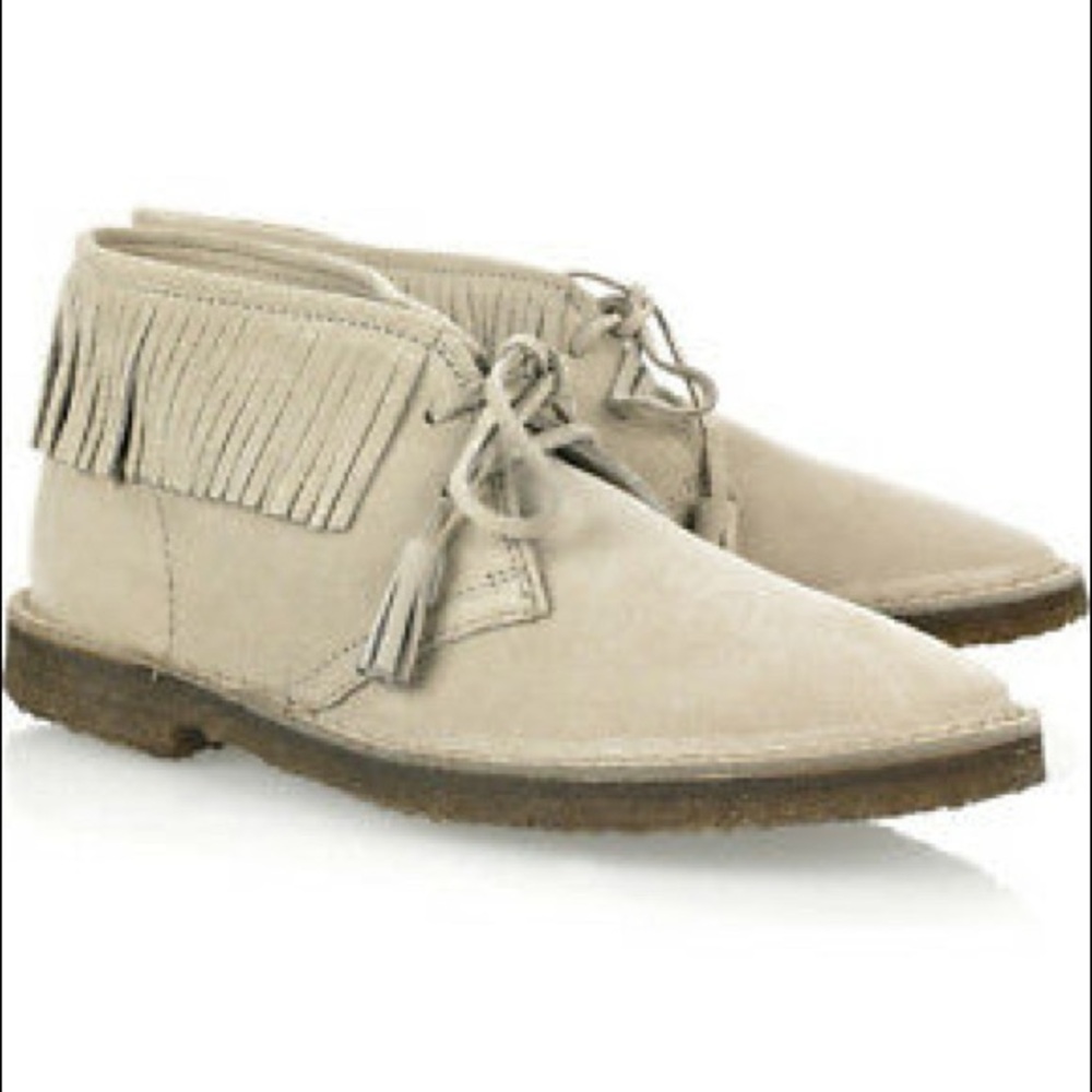 J.Crew Macalister Fringe Suede Chukka Boots Tan Desert Boot Women’s 8